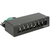 Delock Keystone Desktop Patchpanel 8 port metalinis juodas