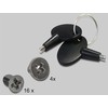 Delock DeLOCK 47220 skydelio pavaros skyrius Juodas