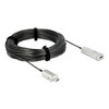 Prailginimo laidas USB-A M/F 3.0 50M aktyvus juodos spalvos optinis DELOCK