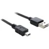 USB kabelis Delock USB-A - miniUSB 5 m juodasis (83365)