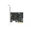 Delock 5 Port SATA PCI Express x4 kortelė – žemo profilio formos koeficientas