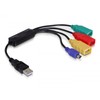 HUB USB Delock 3x USB-A 2.0 (61724)