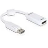 Delock DisplayPort į HDMI adapteris, baltas