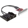 Delock Priekinis skydelis 3.5Cala 2 x USB 3.0 + PCI valdiklis (61775)