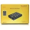 USB adapteris Delock USB - RS- 232 x8 Juodas (61860)