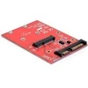 Delock mSATA į SATA 22-pin adapteris, raudona plokštė