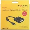 AV adapteris Delock Rodyti Port Mini - Juodas (62605)