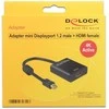 DELOCK Adaptorcable mini DisplayPort 1.2 kištukas > HDMI lizdas juodas 4K Active