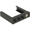 DELOCK 3,5 sp. (8,89 cm) Priekinis skydelis > 2 x USB 2.0 ir ventiliatoriaus valdymas
