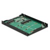 Šakotuvas Delock 2.5 "kišenės į SATA + mSATA M.2 diską (62866)
