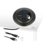 Delock HUB USB 3.0 stalo šakotuvas 60 mm 3 x USB 3.0 prievadai + kortelių skaitytuvas Delock