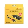 Delock Adapteris Displayport 1.2 vyriškas VGA/HDMI/DVI