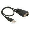 USB kabelis Delock USB-A - RS- 232 0.35 m Juodas (62958)