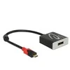 ADAPTERIS USB C(M)->HDMI(F)(THUNDERBOLT 3/DISPLAYPORT ALT MODE) SU LAIDU 20CM JUODA DELOCK