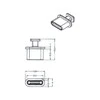 „Delock“ dulkių dangtelis, skirtas USB Type-C prievadui 10 vnt. (64013)