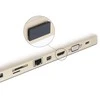Juoda DULKIŲ DALKIŲ DANGLĖLIS DELOCK (10-PAK.) BE RANKENĖS PRIE HDMI