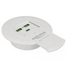 DELOCK USB 3.0 šakotuvas, 2 prievadų, USB-A + 1 USB-C, greito įkrovimo, stalviršio tvirtinimas, Ø 60 mm (tik įkrovimas)
