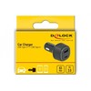 Delock automobilinis įkroviklis USB Type-C™ PD 3.0 ir USB Type-A su 63 W
