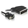 Delock Cable Video Scart kištukas (išvestis) > VGA kištukas (įvestis) 2 m