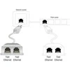DELOCK RJ45 prievado dopleris 1 x RJ45 kištukas > 2 x RJ45 prievadas (2 x Ethernet)