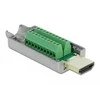 DELOCK adapterio terminalų blokas 20 kontaktų->HDMI(M) metalinis korpusas