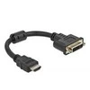 Delock adapteris HDMI kištukinis į DVI 24+5 moteriškas 4K 30 Hz 20 cm