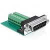 Delock Adapteris Sub-D 15 Pin Gameport Buchse > Terminalblock 16 Pin