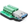 Delock 65370 - USB 3.0-A - 10p - Juodas - Žalias - Sidabrinis