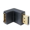 DELOCK Adapteris Displayport vyriškas > Displayport moteriška kampu žemyn