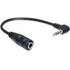 Delock kabelio garso lizdas 2,5 mm kištukas kampu > 3,5 mm lizdas 3 kontaktai 14 cm