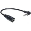 Delock kabelio garso lizdas 2,5 mm kištukas kampu > 3,5 mm lizdas 3 kontaktai 14 cm