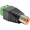 RCA lizdo adapteris su 2 kontaktų gnybtais