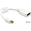 Delock Adapteris mini Displayport 1.2 vyriškas > Displayport moteriškas 4K baltas