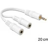 „Delock“ adapterio kabelio lizdo ausinės su 4 kontaktų kištuku > 2 x 3 kontaktų moteriška