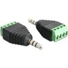 AV adapteris Delock Terminalo blokas Juodas (65453)
