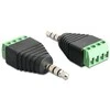 AV adapteris Delock Terminalo blokas Juodas (65453)