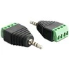 Adapterio gnybtų blokas 4 kontaktų->2,5 mm lizdas (M) DELOCK