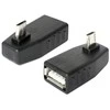Du 270 laipsnių kampu lenkti USB OTG adapteriai