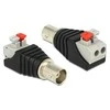 Delock Adapteris Terminalblock mit Drucktaste > BNC Buchse