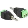 Delock adapterio lizdo kištukas 3,5 mm > gnybtų blokas 2 kontaktų