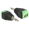 Delock adapterio lizdo kištukas 3,5 mm > gnybtų blokas 2 kontaktų