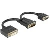 AV adapteris Delock DMS- 59 - DVIRI + VGA juoda (65555)
