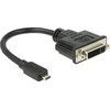 Delock adapteris HDMI Micro-D vyriškas > DVI 24+5 moteriškas 20cm