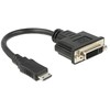 Delock adapterio kabelis mini HDMI-C kištukas > DVI 24+1 moteriškas