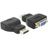 AV adapteris Delock Rodyti Uostas - D- Sub (VGA) juoda (65567)