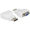 DELOCK Adapteris Displayport 1.1 male > VGA moteriškas baltas