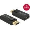 DELOCK Adapteris DisplayPort 1.2 Stecker > HDMI Buchse juodas 4K Aktiv