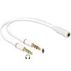 Delock ausinių adapteris 1 x 3,5 mm 4 kontaktų lizdas > 2 x 3,5 mm 3 kontaktų lizdas