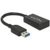 Šakotuvas Delock 65698 - 0.15 m - USB A - USB C - 3.2 Gen 2 (3.1 Gen 2) - Male/Female - Juodas