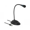 Broadcast Delock USB Schwanenhals Mikrofonas mit Standfu und Mute + On Off Taste